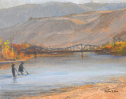Halloween on the Columbia River Wenatchee Painting by Sasha S Fair