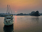 Halong Bay Sunrise Photograph by Rebecca Herranen
