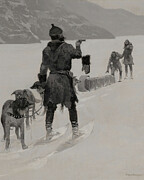 Hands Off Drawing by Frederic Remington