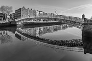 Ha'penny Bridge Reflections, Dublin, Ireland Photograph by Adrian Hendroff