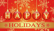 Happy Holidays v6 Digital Art by Robert Banach Happy Holidays v6 Digital Art by Robert Banach