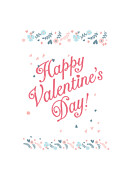 Happy Valentine Day Flower Tapestry - Textile by Thursina Happy Valentine Day Flower Tapestry - Textile by Thursina