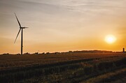Harmony at Sunset Renewable Energy in the Countryside Photograph by Travel Essayist