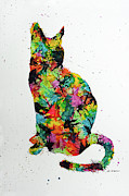 Harry the Cat by Nikki and Kaye Menner Painting by Kaye Menner Harry the Cat by Nikki and Kaye Menner Painting by Kaye Menner