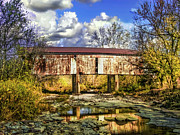 Harshaville Covered Bridge Version 2 Adams County Ohio. Photograph by Robert Gardner