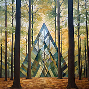 Haven of Harmony - Modern Mosaic Art Painting by Lourry Legarde Haven of Harmony - Modern Mosaic Art Painting by Lourry Legarde
