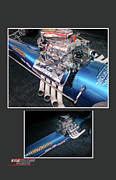Hawaiian Dragster collage Photograph by Darrell Foster