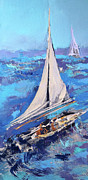 Haze left Painting by Linette Childs