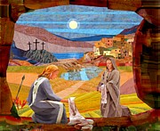 'He is risen. Look, there is the place they laid him'  Mark 16-6 Painting by Michael Torevell