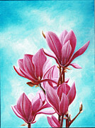 Heavenly Magnolia Painting by Daniela Easter