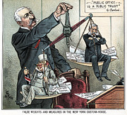 Hedden Cartoon, 1885. Drawing by Bernhard Gillam Hedden Cartoon, 1885. Drawing by Bernhard Gillam