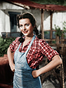 Hedy Lamarr as Dolores Sweets Ramirez in Tortilla flat 1942. Colorized Photograph by Dejan Travica