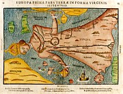 Heinrich Bunting - Europa Prima Pars Terrae Forma Virginis - c.1581 Digital Art by Vintage Map Heinrich Bunting - Europa Prima Pars Terrae Forma Virginis - c.1581 Digital Art by Vintage Map