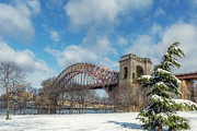 Hell Gate Bridge and Snow Photograph by Cate Franklyn