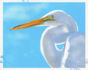 Hello Heron Painting by Tammy Lee Bradley