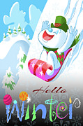Hello Winter Digital Art by Alan Bodner