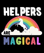 Helpers Are Magical Digital Art by Flippin Sweet Gear