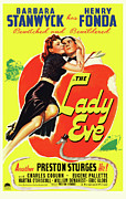 HENRY FONDA and BARBARA STANWYCK in THE LADY EVE -1941-, directed by PRESTON STURGES. Photograph by Album