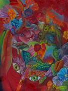 Her Head Explodes Painting by Karen Musick