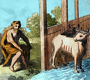 Hercules Cleaning Augean Stables, 5th Labor Photograph by Science Source