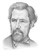 Herman Melville Drawing by Greg Joens