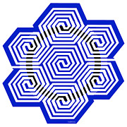 HexaCircuit / Mystical Circle Mirage Mixed Media by Gianni Sarcone