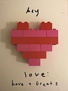 Hey Love Mixed Media by Ashley Rice