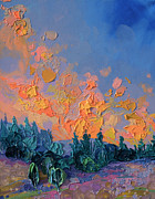 High In The Mountains Painting by Anastasia Trusova High In The Mountains Painting by Anastasia Trusova