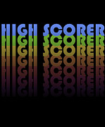 High Scorer Gamer Retro Digital Art by Flippin Sweet Gear