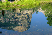 Hiker Reflection Photograph by David Fountain