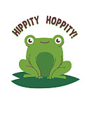 Hippity Hoppity Frog on a Lilly Pad Digital Art by Jacob Zelazny