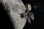 Historic NASA Lunar Orbiter 1 Digital Art by Erik Simonsen