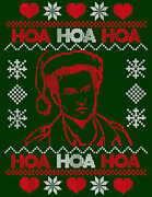 HOA HOA HOA Vampire Christmas Drawing by Ludwig Van Bacon