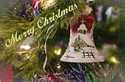 handblown glass Holiday Bell Photograph by Darrell Foster