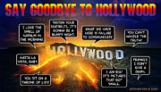 Hollywood Fire Digital Art by Aye Magine