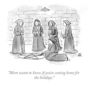 Home For the Holidays Drawing by Ali Solomon