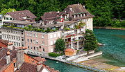 Homes on the The Aare river in Bern  Photograph by Dejan Jovanovic