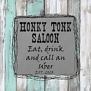Honky Tonk Saloon Painting by Tina LeCour Honky Tonk Saloon Painting by Tina LeCour