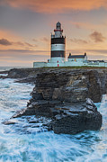Hook Lighthouse at Sunset - Portrait Version, Hook Head, Co Wexford Photograph by Adrian Hendroff