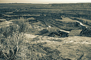 Horseshoe Bend At Dead Horse Point - Sepia Edition Photograph by Gregory Ballos Horseshoe Bend At Dead Horse Point - Sepia Edition Photograph by Gregory Ballos