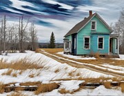 House Of Turquoises Digital Art by Eris And AI House Of Turquoises Digital Art by Eris And AI