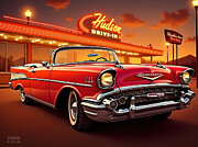 Hudson Drive-In 21OCT24 Digital Art by Greg Joens