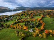 Hudson Valley NY Aerial Photograph by Susan Candelario