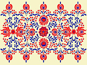 Hungarian Folk Art Painting by Gabby Tary