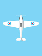 Hurricane WWII Fighter Aircraft - Sky Digital Art by Organic Synthesis