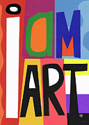 I AM ART Non Binary Pride- Art by Linda Woods Mixed Media by Linda Woods