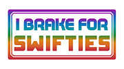 I Brake For Swifties Retro Party Digital Art by Kirania Finest