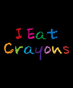 I Eat Crayons Digital Art by Flippin Sweet Gear