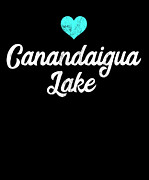 I Love Canandaigua Lake New York Camping Gift Drawing by Noirty Designs