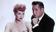 I Love Lucy Lucy and Ricky Mixed Media by Lucille Ball Remembered